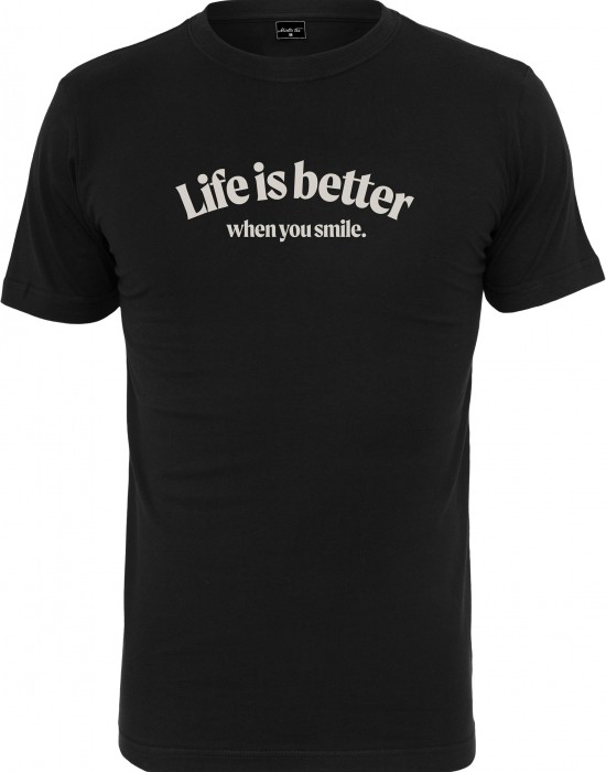 Мъжка тениска в черен цвят Mister Tee Life Is Better, Мъже - Lit.bg