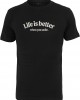 Мъжка тениска в черен цвят Mister Tee Life Is Better, Мъже - Lit.bg