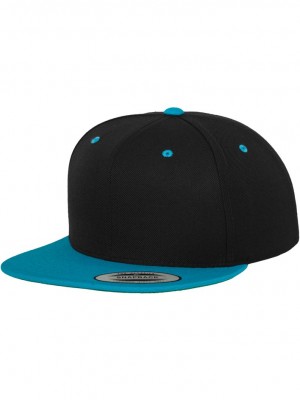 Шапка с козирка в черно Classic Snapback 2-Tone