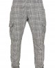 Мъжки карго панталон в черно и бяло Urban Classics AOP Glencheck Cargo Jog Pants, Панталони - Lit.bg