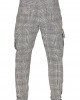 Мъжки карго панталон в черно и бяло Urban Classics AOP Glencheck Cargo Jog Pants, Панталони - Lit.bg