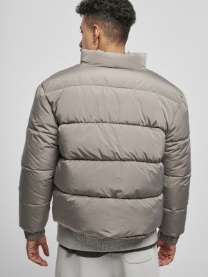 Мъжко зимно късо яке Urban Classics в сив цвят 