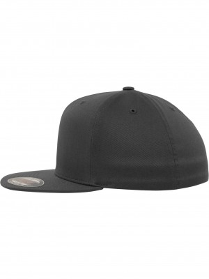 Шапка с козирка в тъмносиво Flexfit Flat Visor 