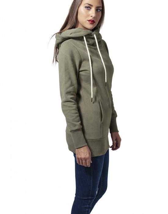 Дамски суичър в цвят маслина Urban Classics Ladies Long Logopatch Hoody, Суичъри - Lit.bg Дамски суичър в цвят маслина Urban Classics Ladies Long Logopatch Hoody, Суичъри - Lit.bg