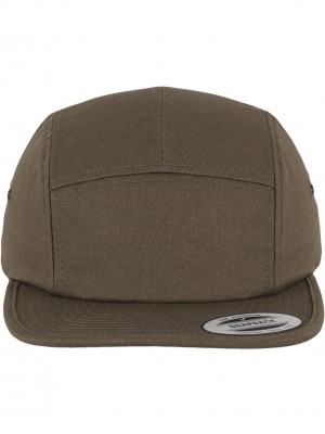 Шапка с козирка в масленозелен цвят Classic Jockey Cap 