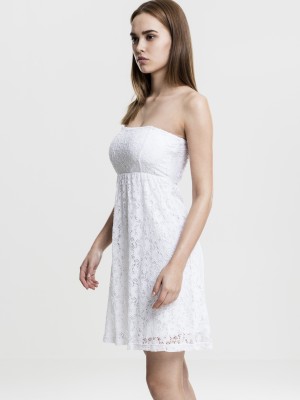 Дамска дантелена рокля в бял цвят Urban Classics