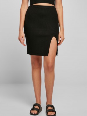 Дамска пола в черен цвят Ladies Rib Knit Skirt