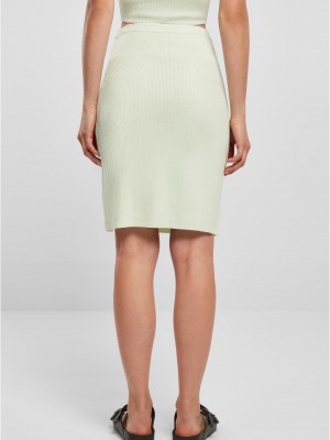 Дамска пола в цвят мента Ladies Rib Knit Skirt