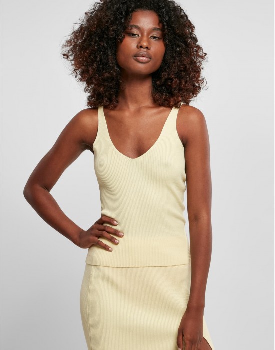 Дамски плетен потник в светложълт цвят Ladies Top, Топове - Lit.bg Дамски плетен потник в светложълт цвят Ladies Top, Топове - Lit.bg