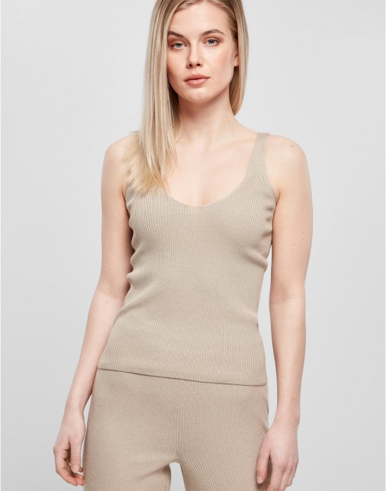 Дамски плетен потник в бежов цвят Ladies Top, Топове - Lit.bg Дамски плетен потник в бежов цвят Ladies Top, Топове - Lit.bg