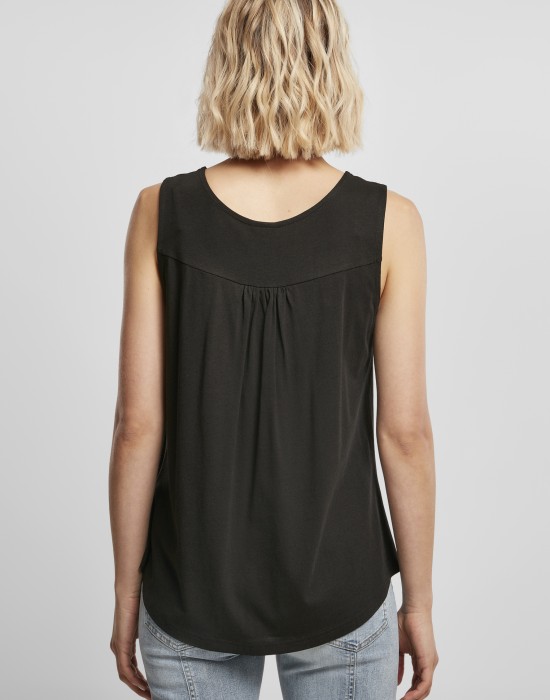 Дамски потник в черен цвят Ladies Viscose Top, Тениски - Lit.bg