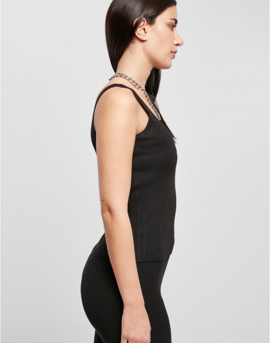 Дамски плетен потник в черен цвят Ladies Top, Топове - Lit.bg