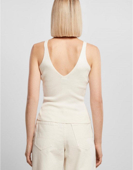 Дамски плетен потник в цвят екрю Ladies Top, Топове - Lit.bg