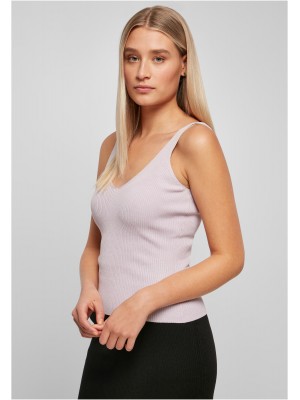Дамски плетен потник в светлолилав цвят Ladies Top 