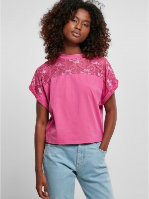 Дамска широка тениска в розов цвят Ladies Oversized Tee