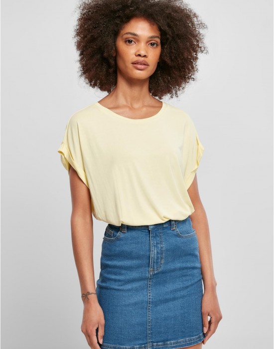 Дамски тениска с паднали ръкави в светложълт цвят Ladies Shoulder Tee, Топове - Lit.bg Дамски тениска с паднали ръкави в светложълт цвят Ladies Shoulder Tee, Топове - Lit.bg