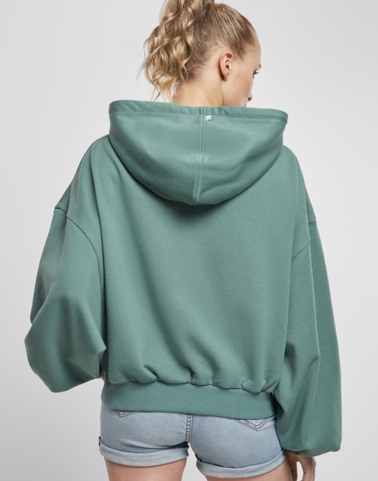 Дамски широк суичър в зелено Ladies Oversized Hoody, Суичъри - Lit.bg