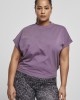 Дамска тениска в лилаво Ladies Short Pigment Dye Cut On Sleeve Tee, Тениски - Lit.bg Дамска тениска в лилаво Ladies Short Pigment Dye Cut On Sleeve Tee, Тениски - Lit.bg