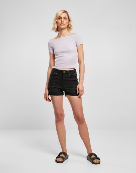 Дамски топ в светлолилаво Ladies Off Shoulder Rib Tee, Тениски - Lit.bg Дамски топ в светлолилаво Ladies Off Shoulder Rib Tee, Тениски - Lit.bg