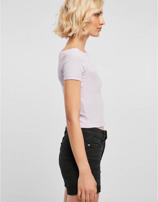 Дамски топ в светлолилаво Ladies Off Shoulder Rib Tee, Тениски - Lit.bg Дамски топ в светлолилаво Ladies Off Shoulder Rib Tee, Тениски - Lit.bg