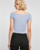 Дамски топ в светлосиньо Ladies Off Shoulder Rib Tee, Тениски - Lit.bg Дамски топ в светлосиньо Ladies Off Shoulder Rib Tee, Тениски - Lit.bg