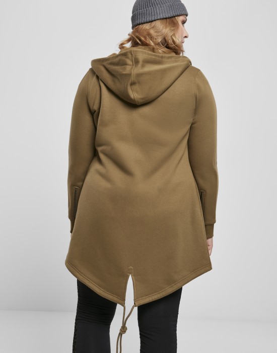 Дамска спортна парка в цвят маслина Ladies Sweat Parka, Суичъри - Lit.bg