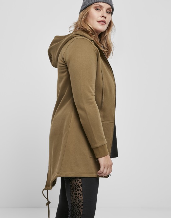 Дамска спортна парка в цвят маслина Ladies Sweat Parka, Суичъри - Lit.bg