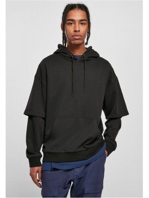 Мъжки широк суичър с качулка в черен цвят Urban Classics Oversized Hoody