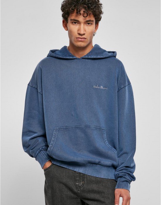 Мъжки суичър с качулка в син цвят Urban Classics Hoody, Суичъри - Lit.bg Мъжки суичър с качулка в син цвят Urban Classics Hoody, Суичъри - Lit.bg
