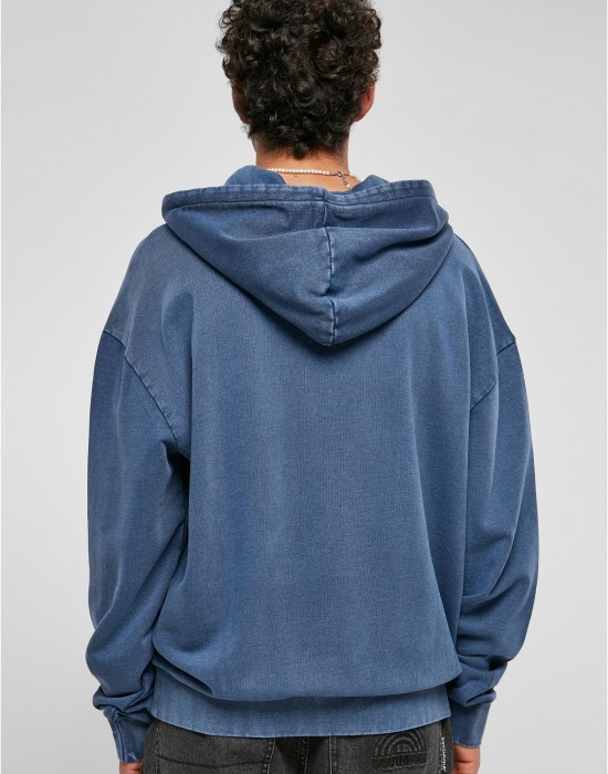 Мъжки суичър с качулка в син цвят Urban Classics Hoody, Суичъри - Lit.bg Мъжки суичър с качулка в син цвят Urban Classics Hoody, Суичъри - Lit.bg