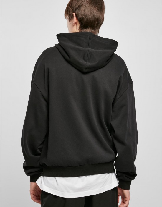 Мъжки суичър с качулка в черен цвят Urban Classics Snap Hoody, Суичъри - Lit.bg Мъжки суичър с качулка в черен цвят Urban Classics Snap Hoody, Суичъри - Lit.bg
