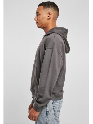 Мъжки суичър с качулка и цип в сиво Urban Classics Zip Hoody unionbeige