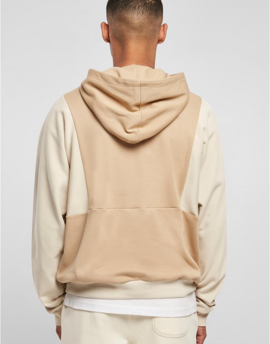 Мъжки суичър с качулка в бежов цвят Urban Classics Hoody unionbeige/softseagrass, Суичъри - Lit.bg Мъжки суичър с качулка в бежов цвят Urban Classics Hoody unionbeige/softseagrass, Суичъри - Lit.bg