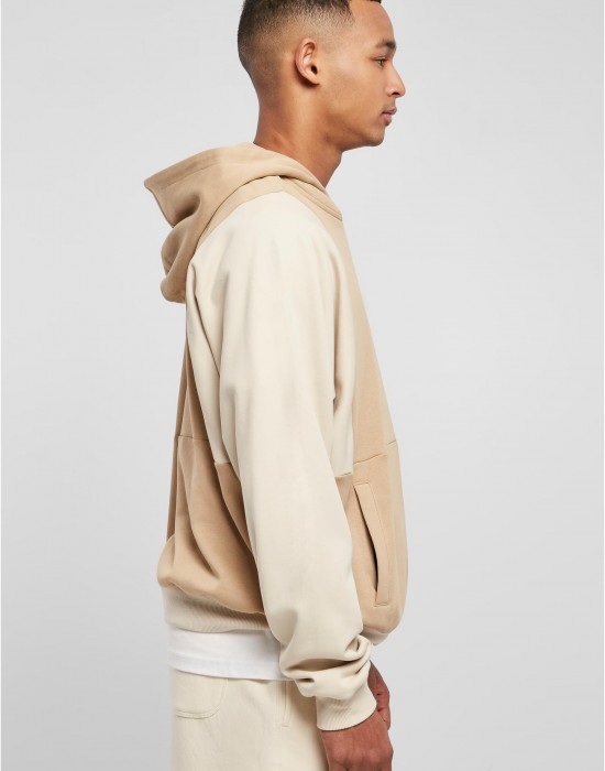 Мъжки суичър с качулка в бежов цвят Urban Classics Hoody unionbeige/softseagrass, Суичъри - Lit.bg Мъжки суичър с качулка в бежов цвят Urban Classics Hoody unionbeige/softseagrass, Суичъри - Lit.bg