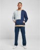 Мъжки суичър с качулка в цветен десен Urban Classics Color Hoody summerblue/darkblue, Суичъри - Lit.bg