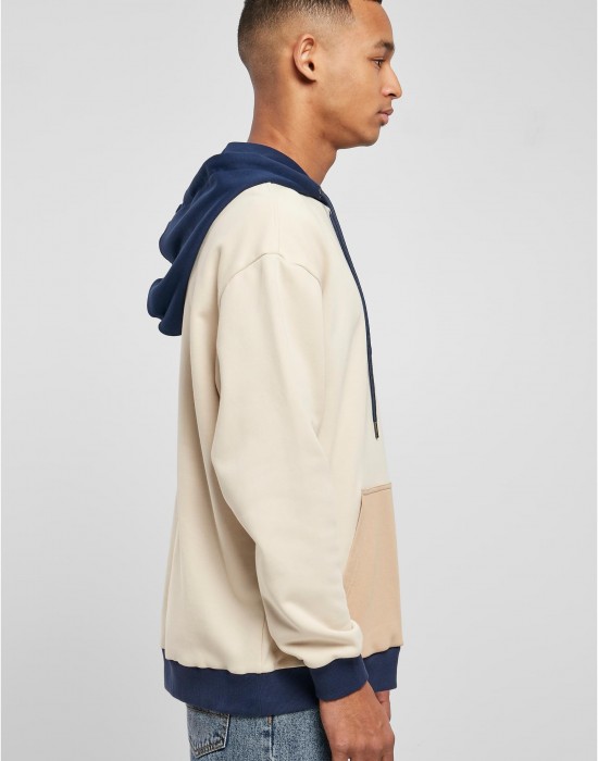 Мъжки суичър с качулка в цветен десен Urban Classics Color Hoody softseagrass/unionbeige, Суичъри - Lit.bg Мъжки суичър с качулка в цветен десен Urban Classics Color Hoody softseagrass/unionbeige, Суичъри - Lit.bg