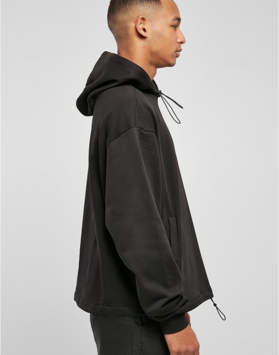 Мъжки суичър с качулка в черен цвят Urban Classics Sport Hoody, Суичъри - Lit.bg Мъжки суичър с качулка в черен цвят Urban Classics Sport Hoody, Суичъри - Lit.bg