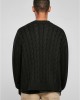 Мъжка плетена жилетка в черен цвят Urban Classics Boxy Cardigan, Якета - Lit.bg