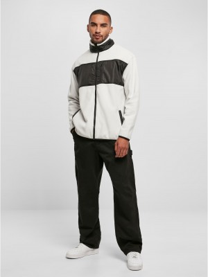 Мъжко поларено яке в бял цвят Urban CLassics Fleece Jacket