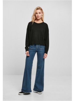 Широка дамска блуза в черен цвят Urban Classics Basic 