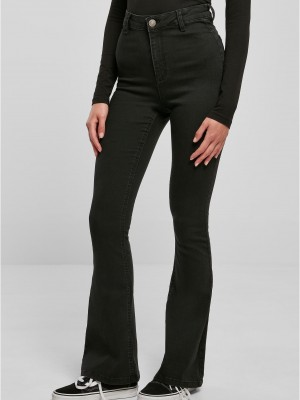 Дамски дънки в черен цвят Urban Classics Ladies Denim Pants