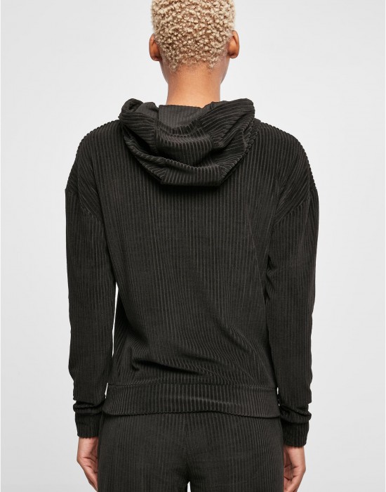 Дамски суичър с качулка в черен цвят Urban Classics Ladies Velvet Hoody, Суичъри - Lit.bg Дамски суичър с качулка в черен цвят Urban Classics Ladies Velvet Hoody, Суичъри - Lit.bg