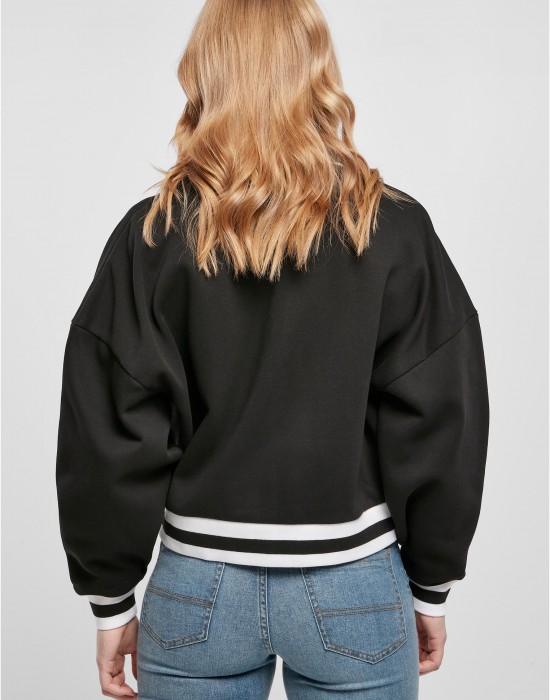 Дамско колежанско яке в черен цвят Urban Classics College Jacket, Якета - Lit.bg Дамско колежанско яке в черен цвят Urban Classics College Jacket, Якета - Lit.bg