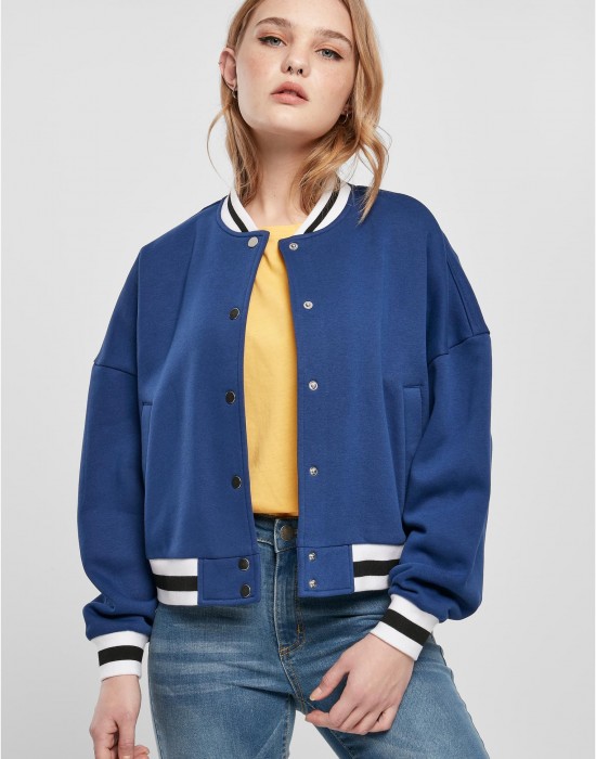Дамско колежанско яке в син цвят Urban Classics College Jacket, Якета - Lit.bg Дамско колежанско яке в син цвят Urban Classics College Jacket, Якета - Lit.bg
