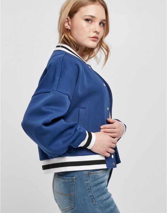 Дамско колежанско яке в син цвят Urban Classics College Jacket, Якета - Lit.bg Дамско колежанско яке в син цвят Urban Classics College Jacket, Якета - Lit.bg