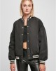 Дамско колежанско яке в черен цвят Urban Classics Ladies College Jacket, Якета - Lit.bg Дамско колежанско яке в черен цвят Urban Classics Ladies College Jacket, Якета - Lit.bg