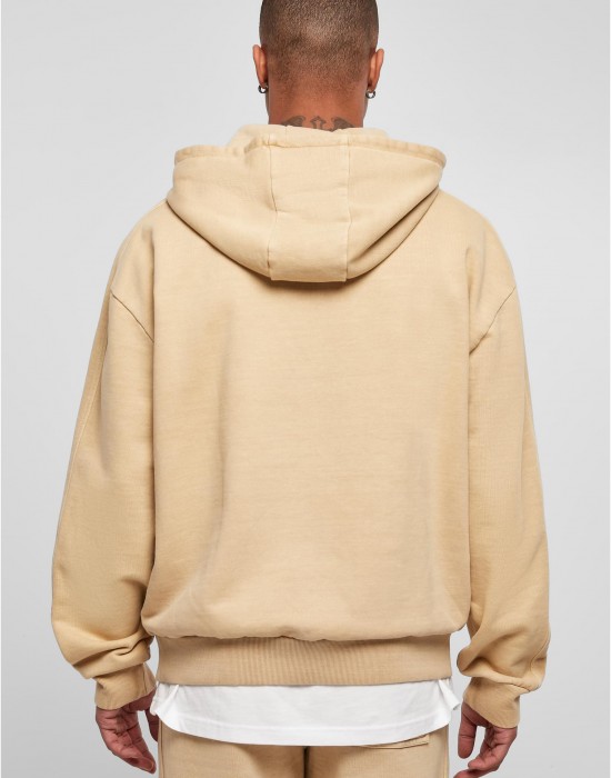 Мъжки суичър с качулка в бежов цвят Urban Classics Terry Hoody, Суичъри - Lit.bg