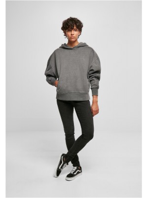 Дамски суичър с качулка в цвят графит Urban Classics Terry Hoody