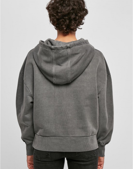 Дамски суичър с качулка в цвят графит Urban Classics Terry Hoody, Суичъри - Lit.bg Дамски суичър с качулка в цвят графит Urban Classics Terry Hoody, Суичъри - Lit.bg