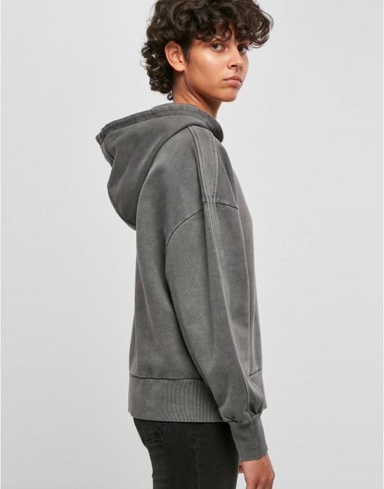 Дамски суичър с качулка в цвят графит Urban Classics Terry Hoody, Суичъри - Lit.bg Дамски суичър с качулка в цвят графит Urban Classics Terry Hoody, Суичъри - Lit.bg